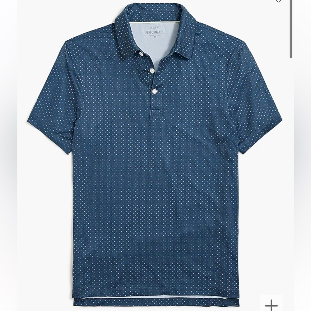 J crew Printed performance polo shirt